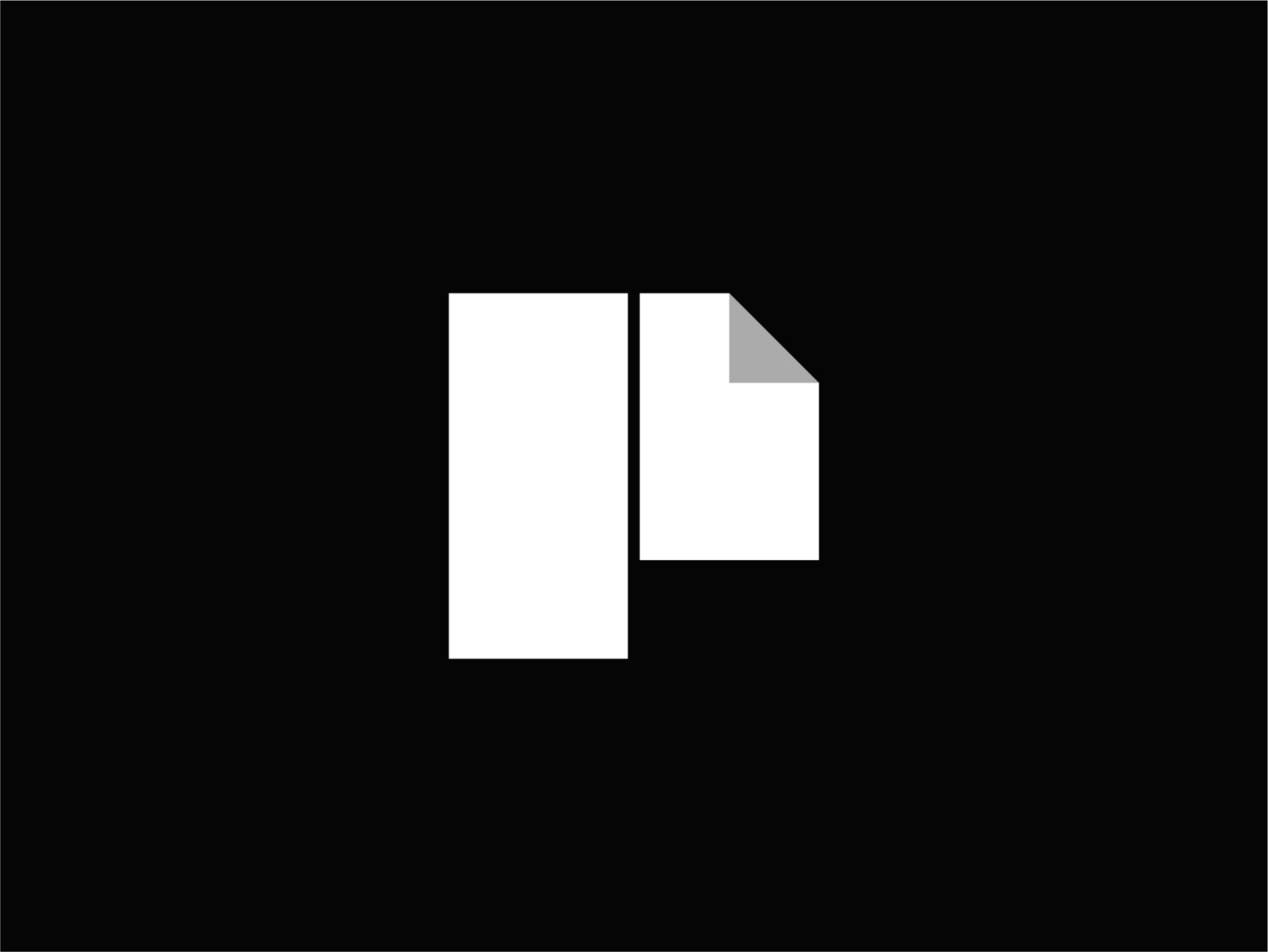 Paper Letter P Logo Design identity tech logo symbol branding brand id.jpg