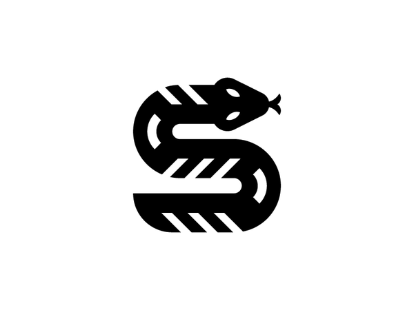 Serpent serpent snake minimal symbol icons flat branding app vector ic.png