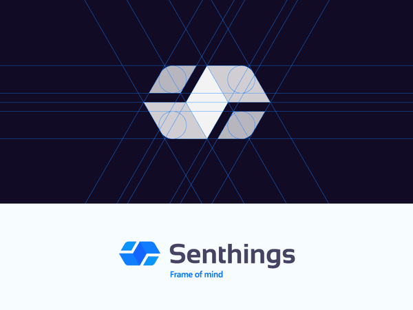 Senthings design artangent logo cube geometric sense things sent.png