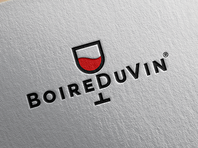 Boire Du Vin black red cellar logo wine.png