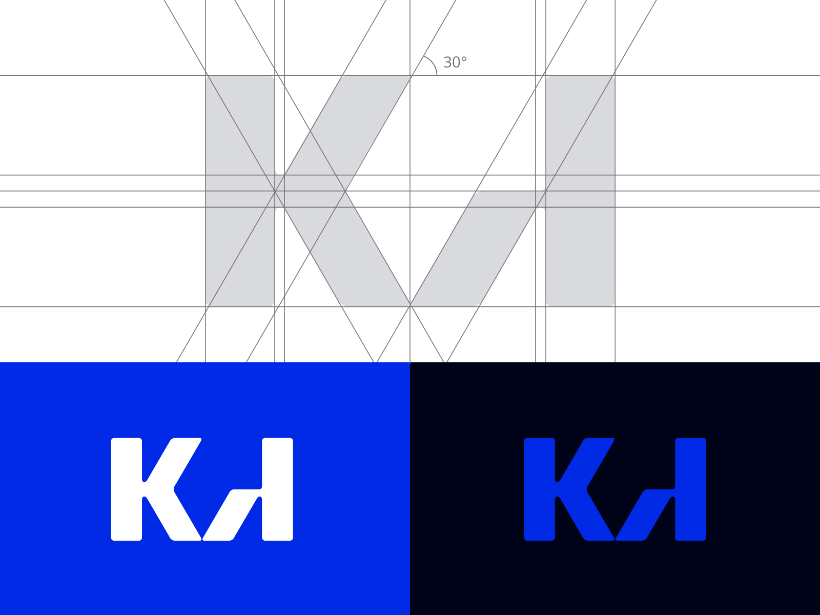 K A Monogram brand identity branding lettermark app icon icon design l.png