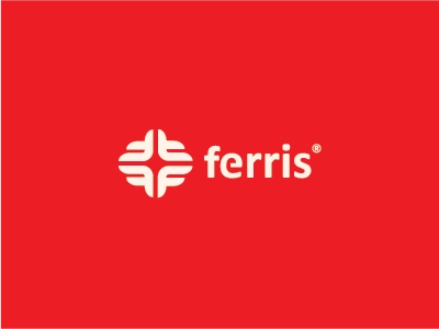 Ferris mark branding monogram brand bold ferris logo strong worldwide.webp