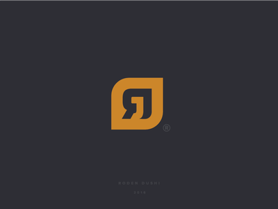 JR brand r mark lettering rodriza icon monogram branding brand rj logo.webp