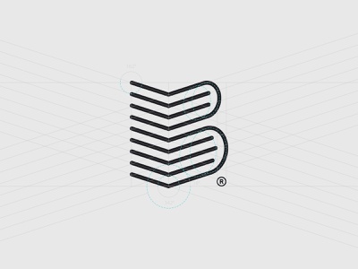 Book® Grid grid construction grid logo logotype geometry design mark m.jpg