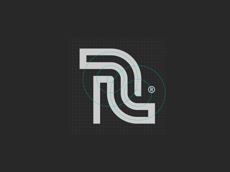 R® startup travel branding letter symbol monogram minimal logotype log.gif