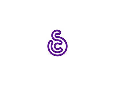 SC mark symbol monogram logo identity music logotype simple dj indigo.jpg