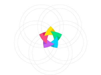 Star Color fusion motion play grid colors mark star symbol circle logo.jpg