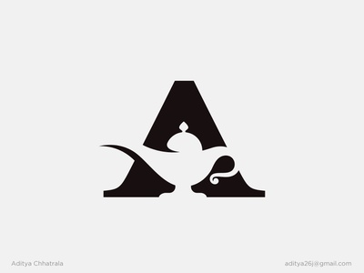 A + Aladdins Lamp - Logo Design mark logomark logodesigner modern mini.jpg