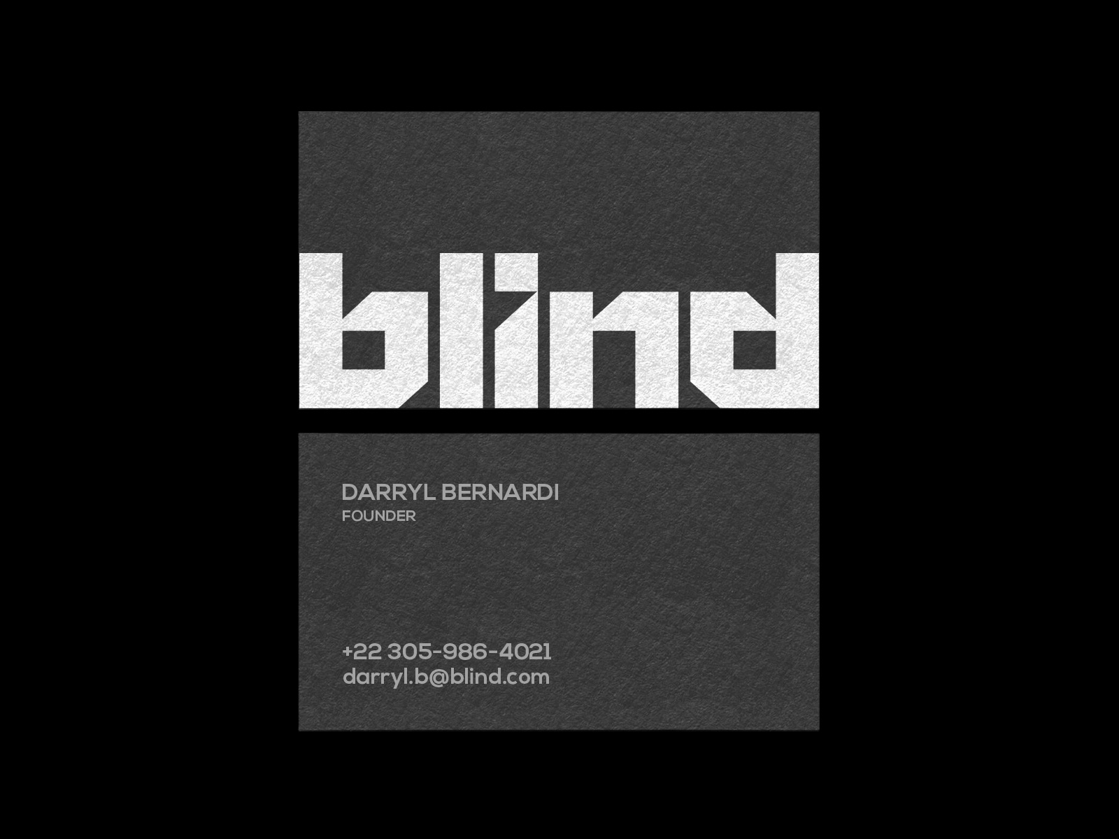 BLIND - Business card design logomark brand type customtype top monogr.jpg