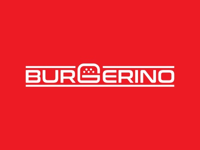 Burgerino Restaurant Logo minimal logotype logos identity branding cre.jpg
