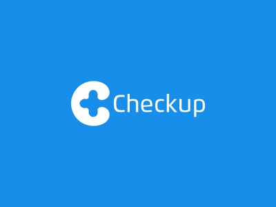 Checkup - Medical App Logo blue identity logotype creative inspiration.jpg