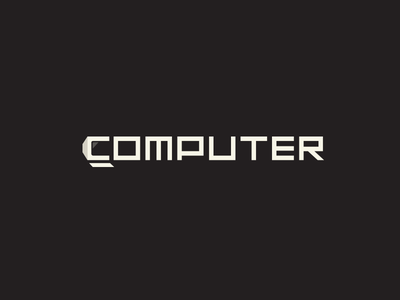 Computer illustration tech wordmark symbol mark identity branding idea.png