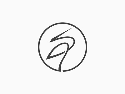 Crane Bird Logo logo designer graphic design brand branding identity b.jpg