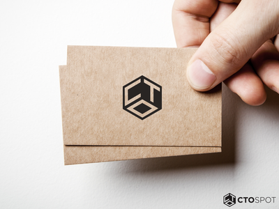 CTOspot Logo idea clever business black white creative technology  cha.png