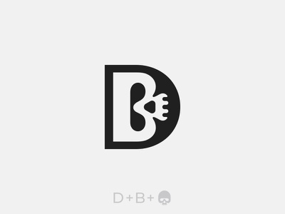 D + B + Skull Logo modern clean animal logo designer graphic designer.jpg