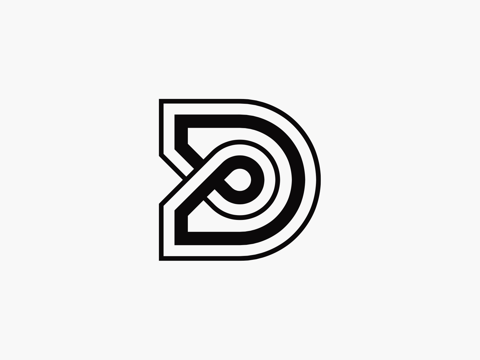 D Logo Design    Dyefor Logo Design. negative space logo brand negativ.jpg