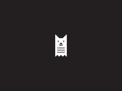 Dog + Receipt  invoice bill receipt logos logotype animal illustration.png