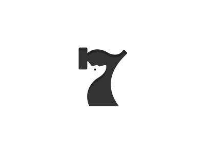 Dog No.7  Logo Mark animal symbol mark identity branding idea icon log.jpg