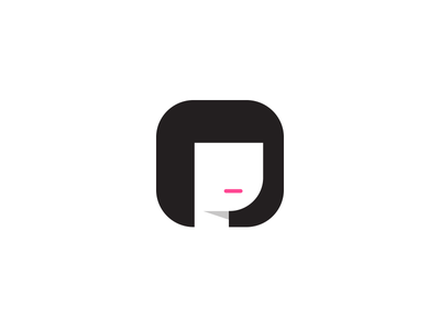 dribbble Girl  black design identity monogram symbol mark negative.png