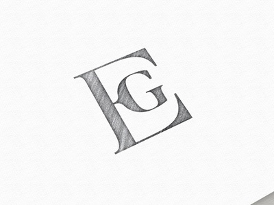 EG - Monogram  Logo mark illustration vector lettering type typography.jpg