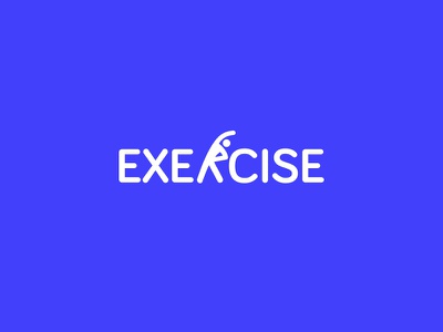 Exercise Wordmark gym fitness idea food modern identity creative exerc.jpg