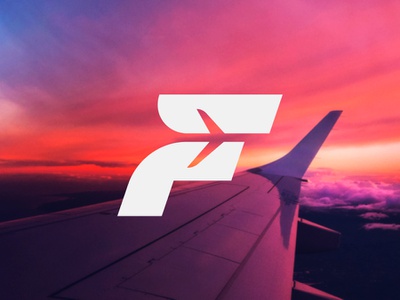 F for Flight Lettermark  Logo brand branding identity graphics negativ.jpg