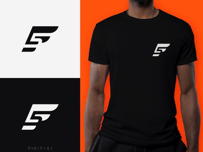 F5 Fit5 - Fitness Brand Logo minimal 5 webdesign flogo modern travel h.jpg