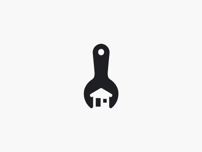 House Maintenance Mark  logo negative space hipster vintage colorful c.jpg