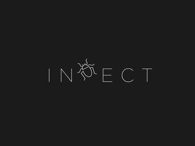 Insect  illustration monogram symbol mark identity branding idea icon.png