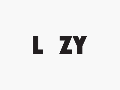 Lazy black logotype illustration symbol mark inspirational inspiration.jpg