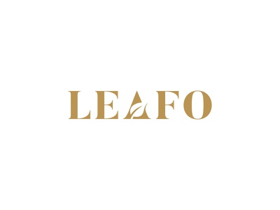 Leafo Natural Logo Design ui ux web webdesign wordmark inspirational s.jpg