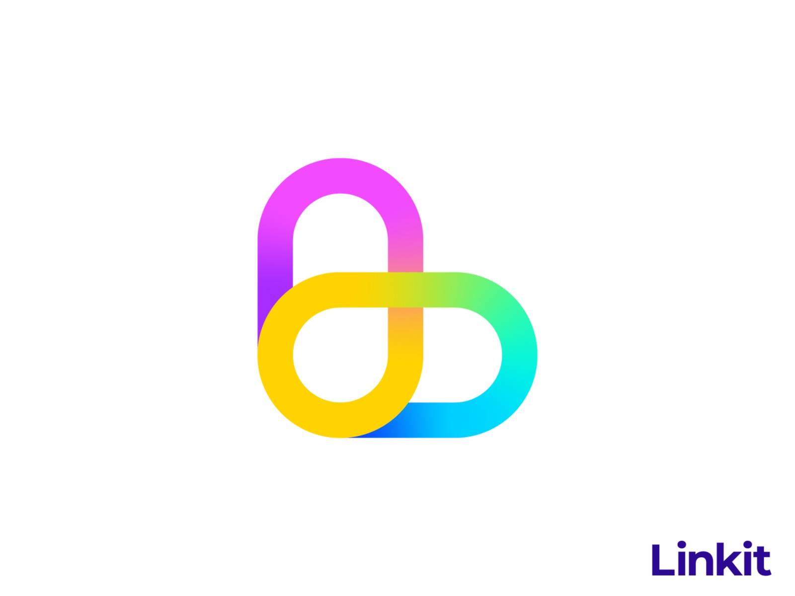 Linkit Logo Design typography crypto negative space bitcoin vector ico.jpg
