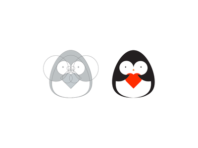 Love Penguin  logotype construction branding identity heart love anima.png