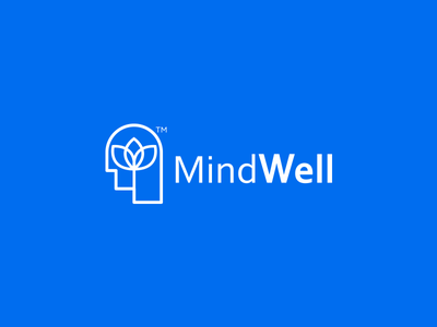 Mindwell Logo minimal symbol logotype branding illustration identity i.png