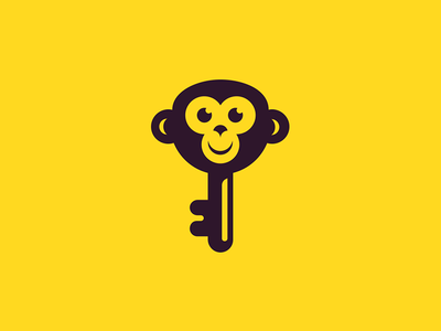 Mon-Key  Key  Monkey  design monkey animal illustration monogram symbo.png