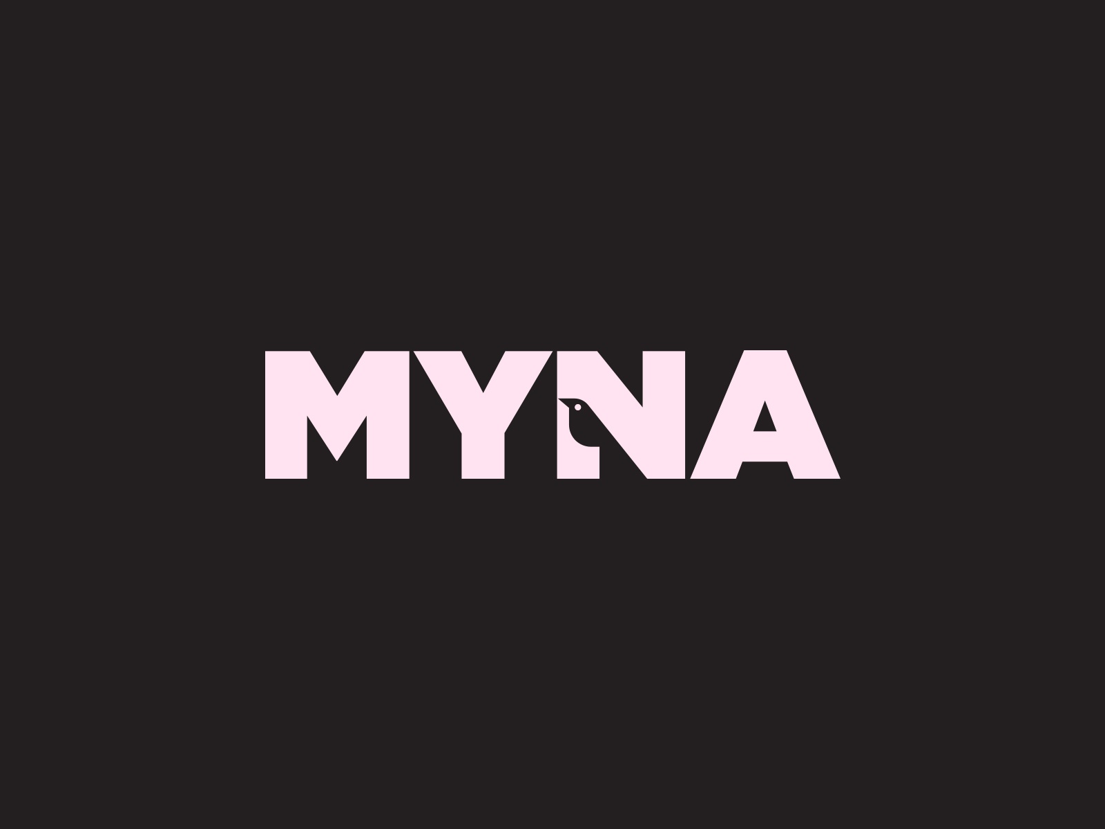 MYNA - bird logo design design identity branding myna bird logo logo d.jpg