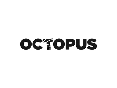 Octopus water simple minimal creative logotype type wordmark negative.png