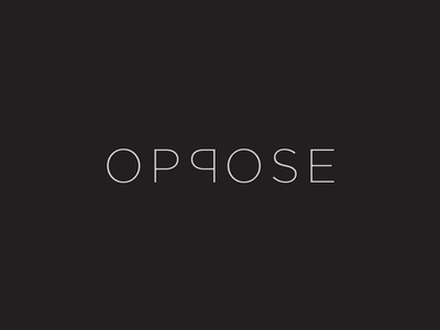 Oppose - Wordmark wordmark symbol oppose monogram mark logo illustrati.png