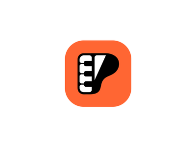 P for Piano - app icon best instrument application illustration design.png