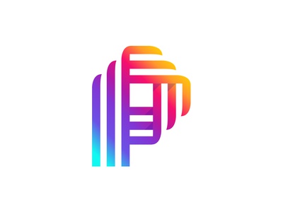 P Lettermark  Logo. web colorful logodesign visual style typography br.jpg