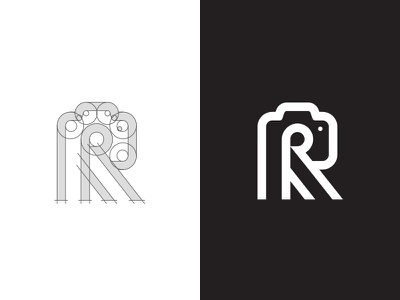 R + Camera Logo monogram branding identity minimal photography type le.jpg