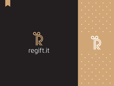 Regift.it Logo illustration monogram symbol mark identity gift brandin.png
