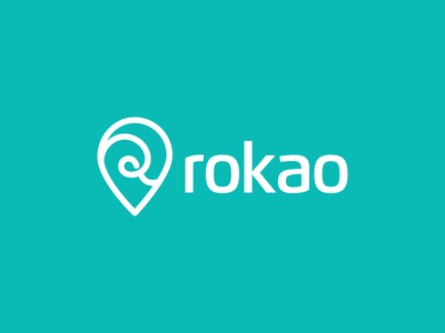 Rokao Logo Design ui ios r design idea clever love map logotype black.png