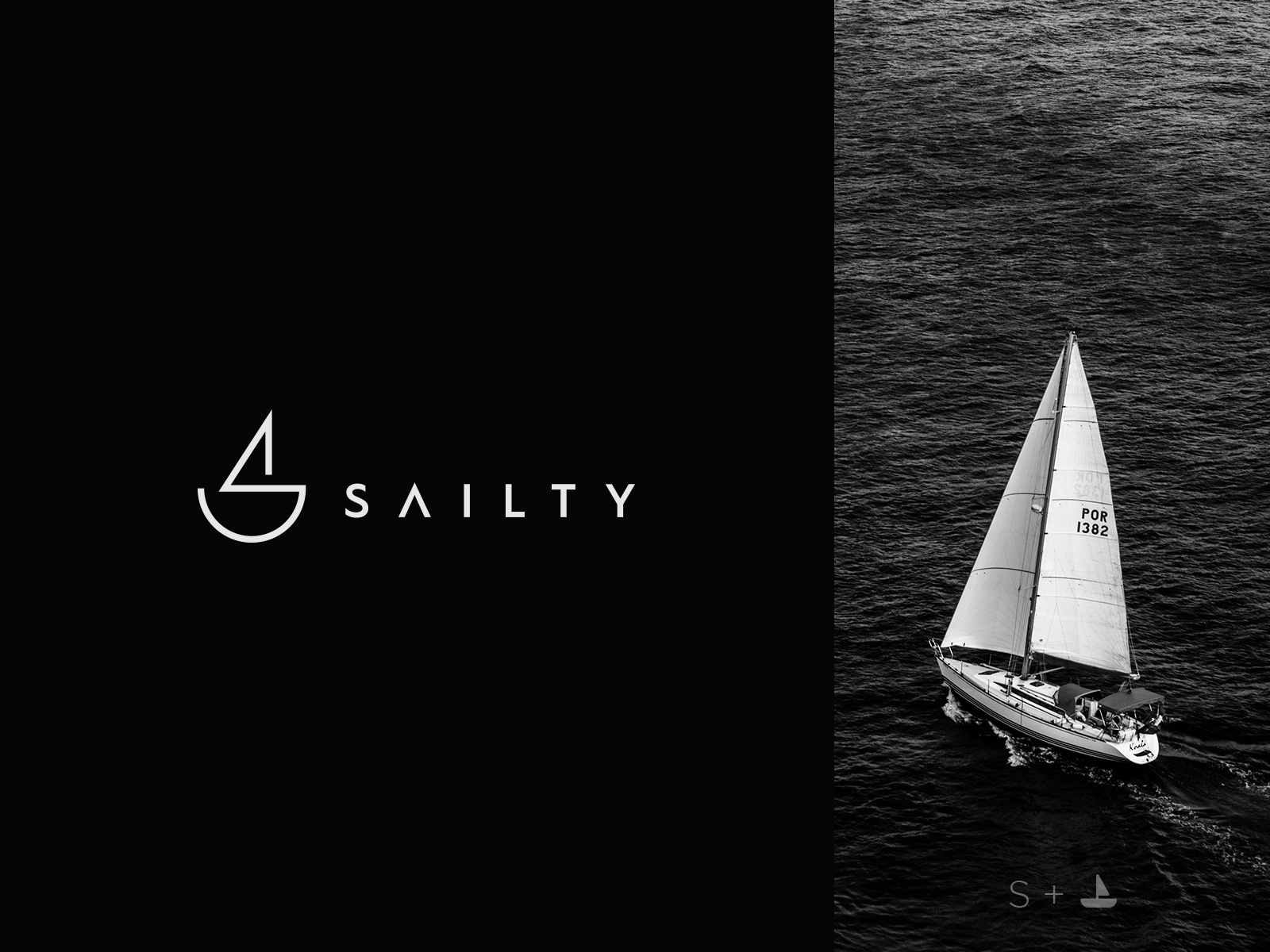 SAILTY Logo Design type logo design mobile negative space typography v.jpg