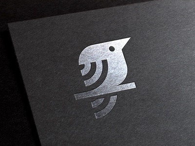 Sparrow Logo illustration icon negative space nonogram mank lettering.jpg