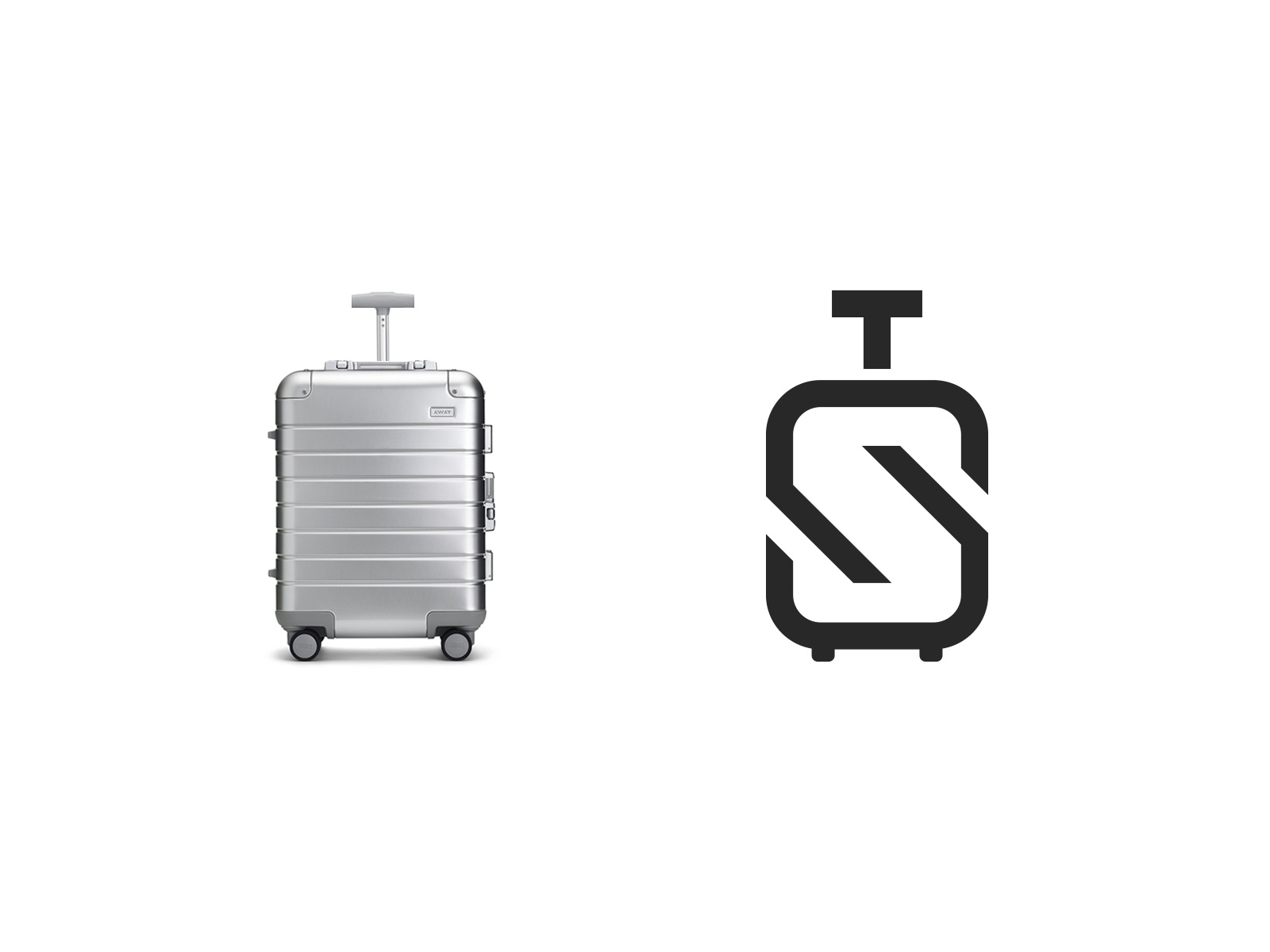 T + S + Travel bag branding typography clever symbol inspiration trave.jpg