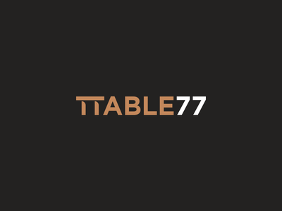Table77 Logo  simple idea restaurant food illustration logotype minima.png