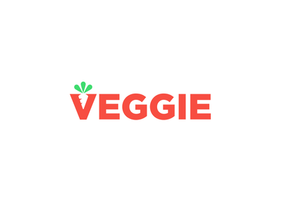 Veggie Logo vegetables food health vegan illustration monogram mark id.png