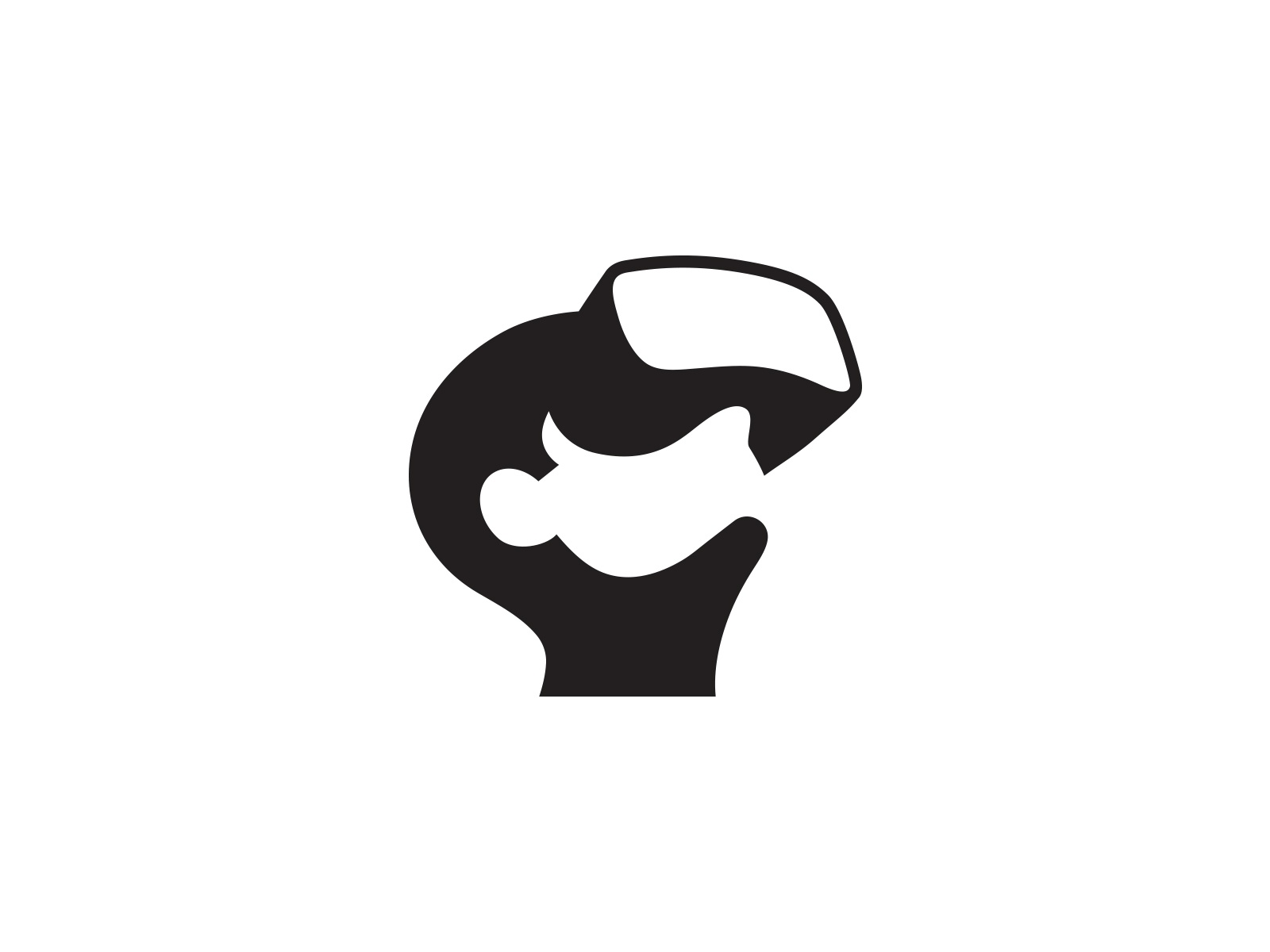 Virtual Reality Logo  VR logo negative space logo logo design clever s.jpg