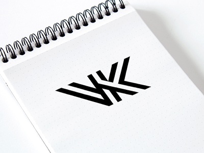 VK Monogram design minimal idea mark typography creative logotype mono.jpg